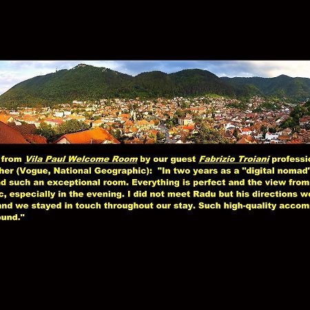 Vila Paul Best Paronamic View Over Medieval Historical Centre Брашов Екстериор снимка