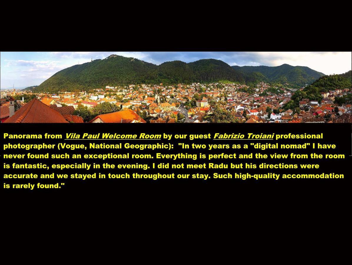 Vila Paul Best Paronamic View Over Medieval Historical Centre Брашов Екстериор снимка